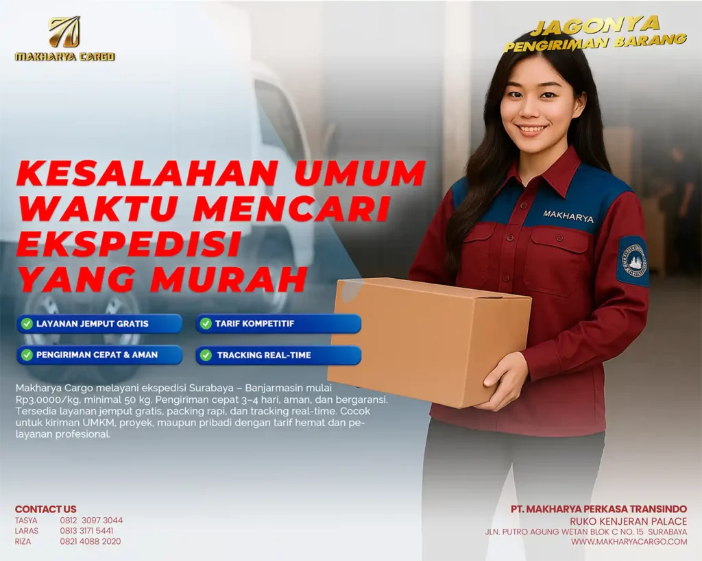 kesalahan umum waktu cari ekspedisi yang murah