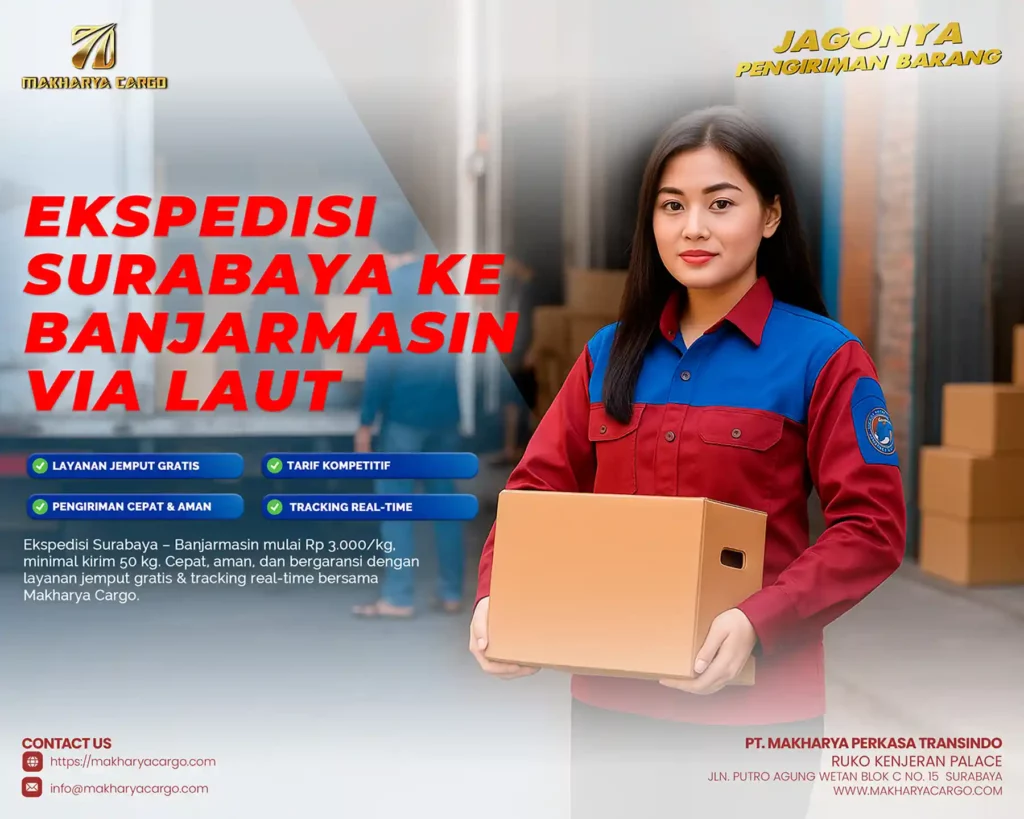 ekspedisi surabaya banjarmasin via laut