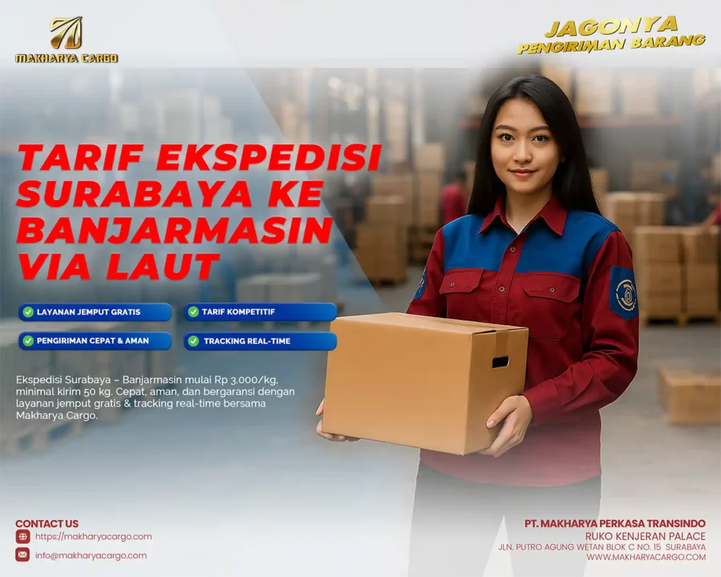 tarif ekspedisi ke banjarmasin via laut