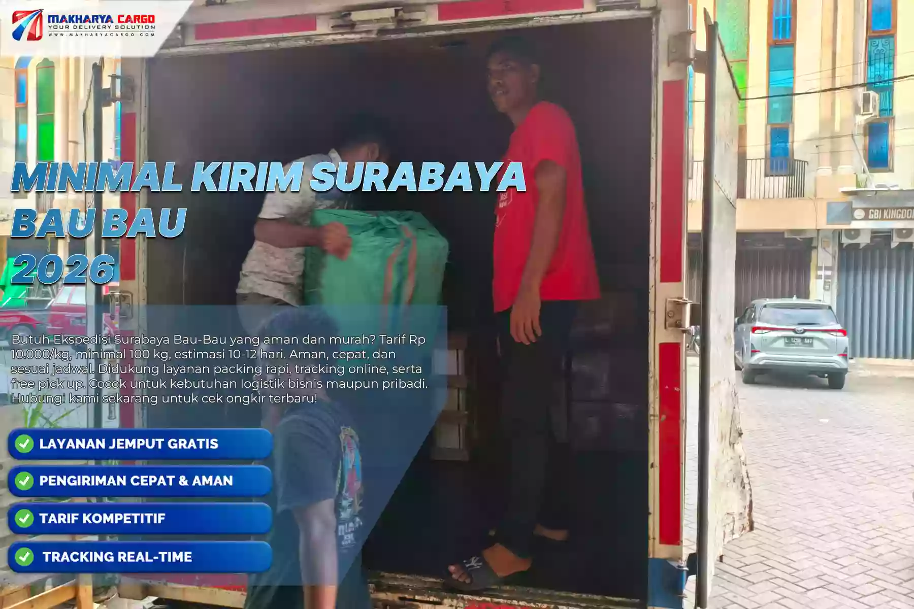 Minimal Kirim Surabaya Bau Bau