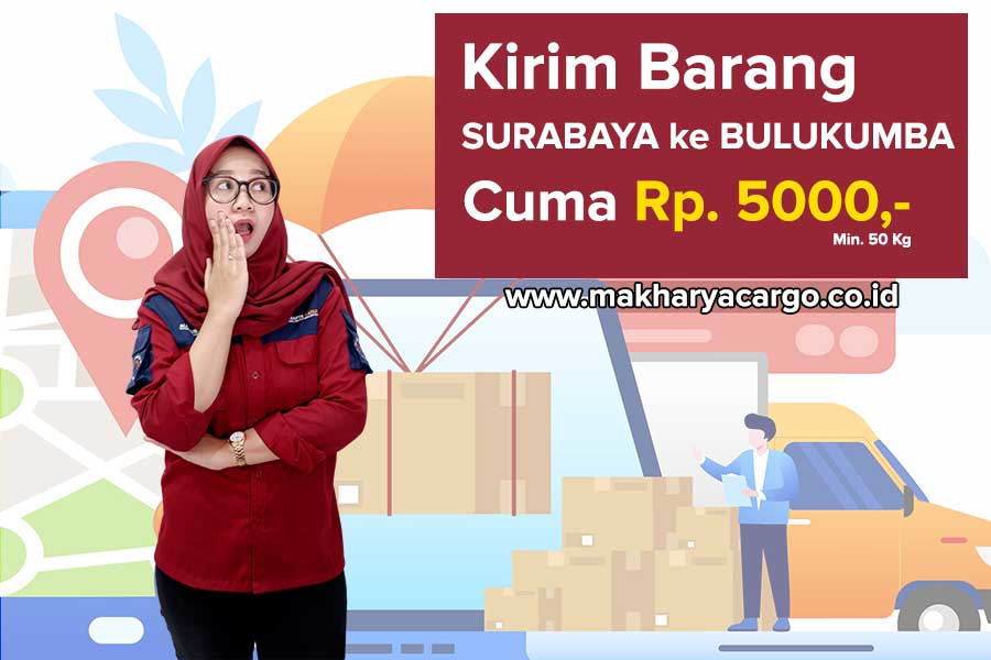 tarif ekspedisi surabaya bulukumba