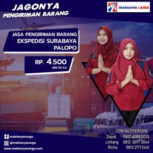 Armada Makharya Cargo siap antar ekspedisi Surabaya Palopo