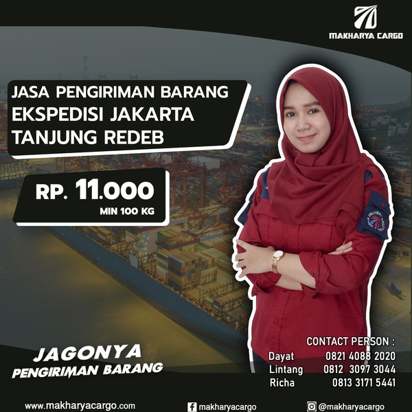 Ekspedisi Jakarta Tanjung Redeb Rp 11.000, gratis jemput barang