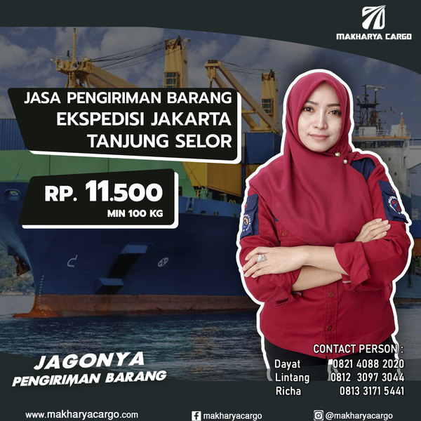 Ekspedisi Jakarta Tanjung Selor Rp 11.500, gratis jemput barang