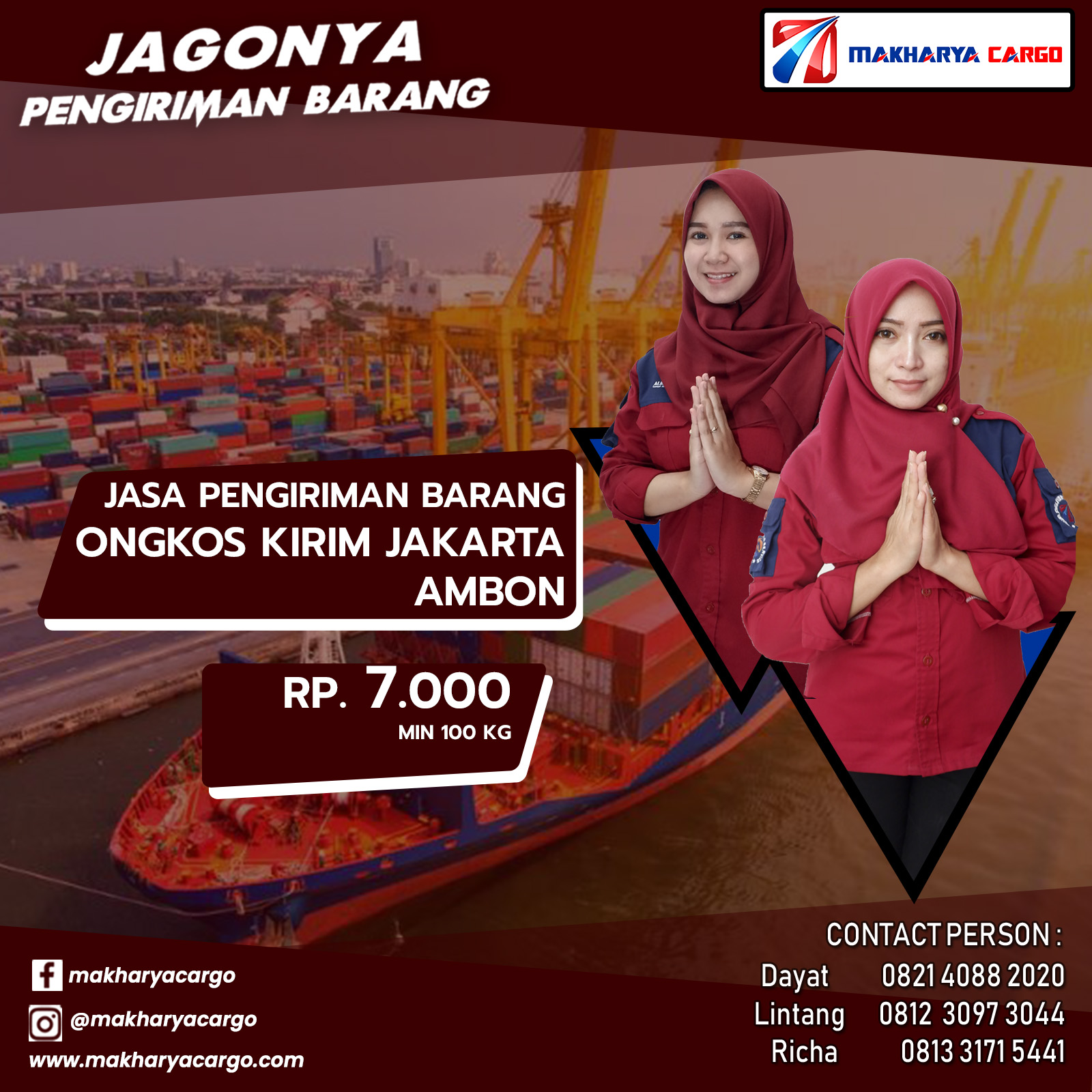 Ongkos Kirim Jakarta Ambon