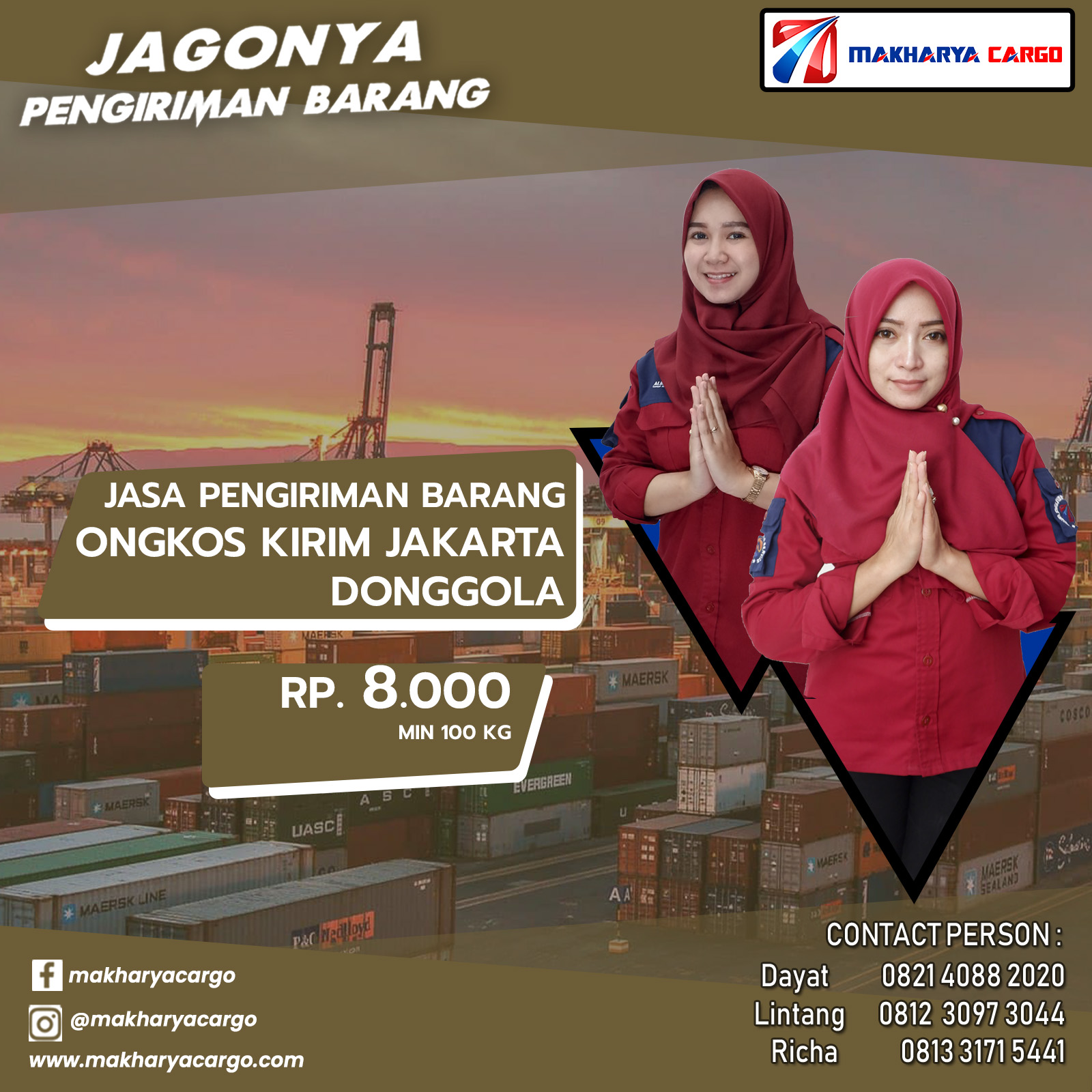 Ongkos Kirim Jakarta Donggala