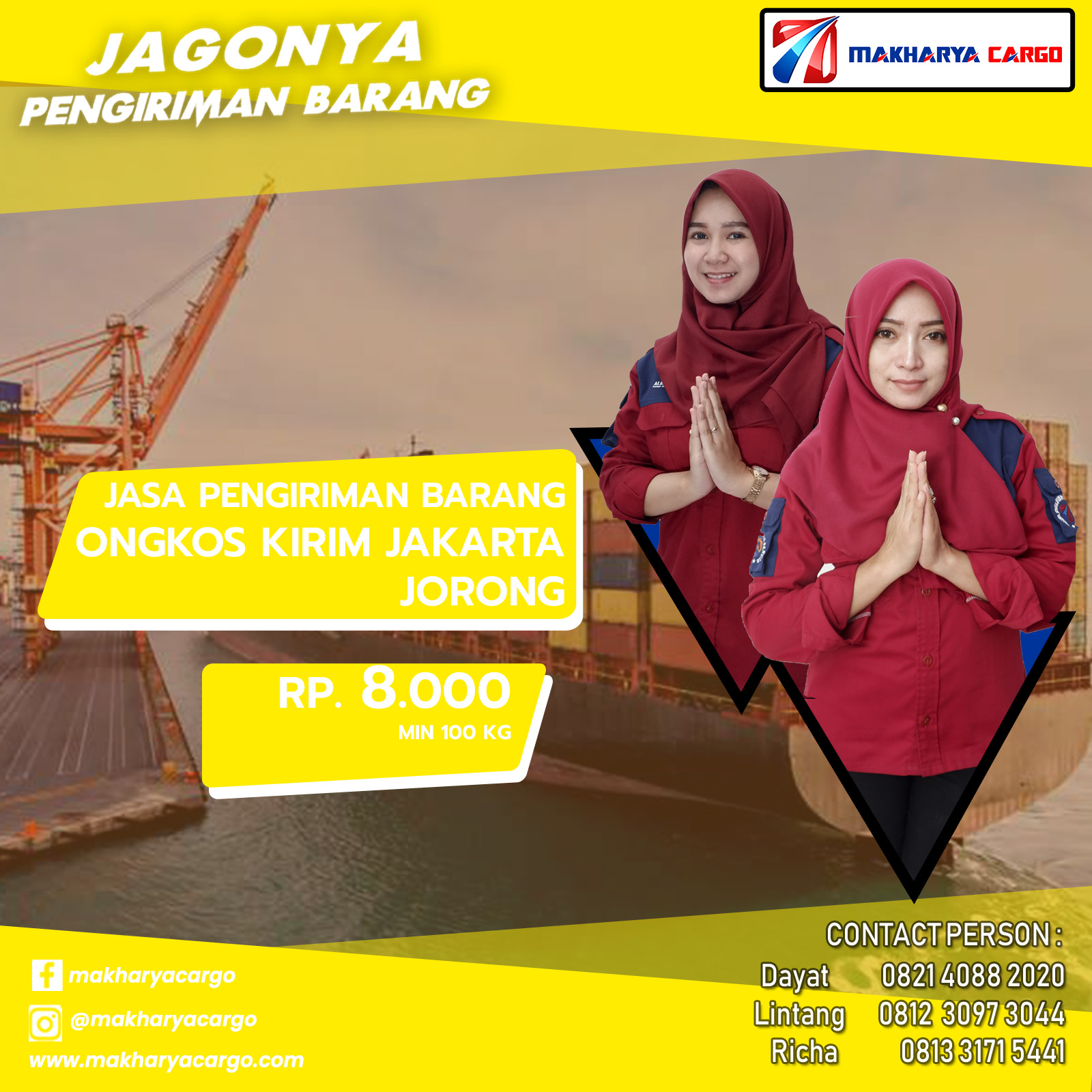 Ongkos Kirim Jakarta Jorong