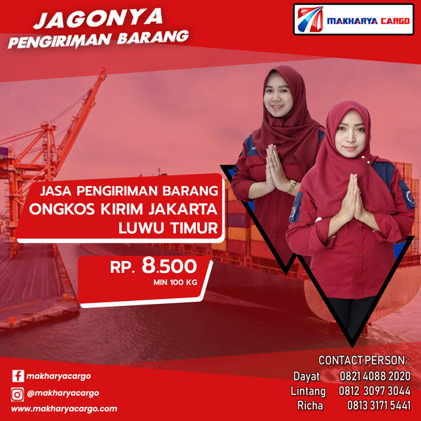 Ongkos Kirim Jakarta Luwu Timur