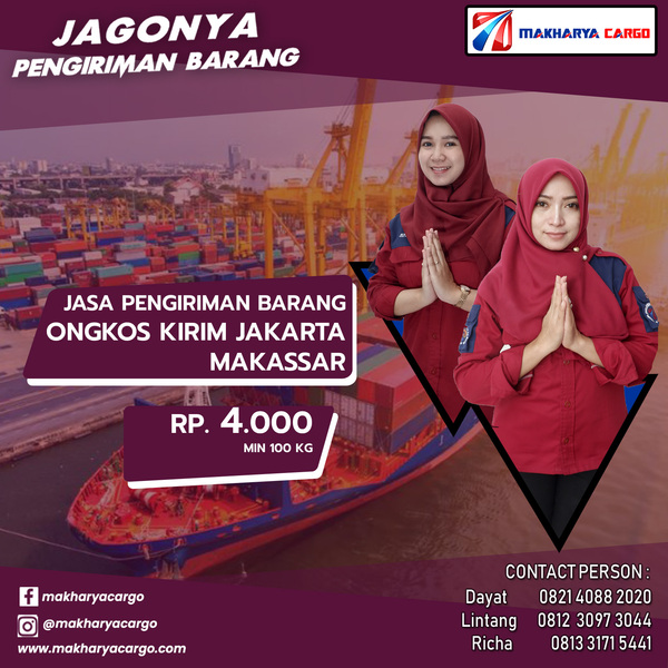 Ongkos Kirim Jakarta Makassar
