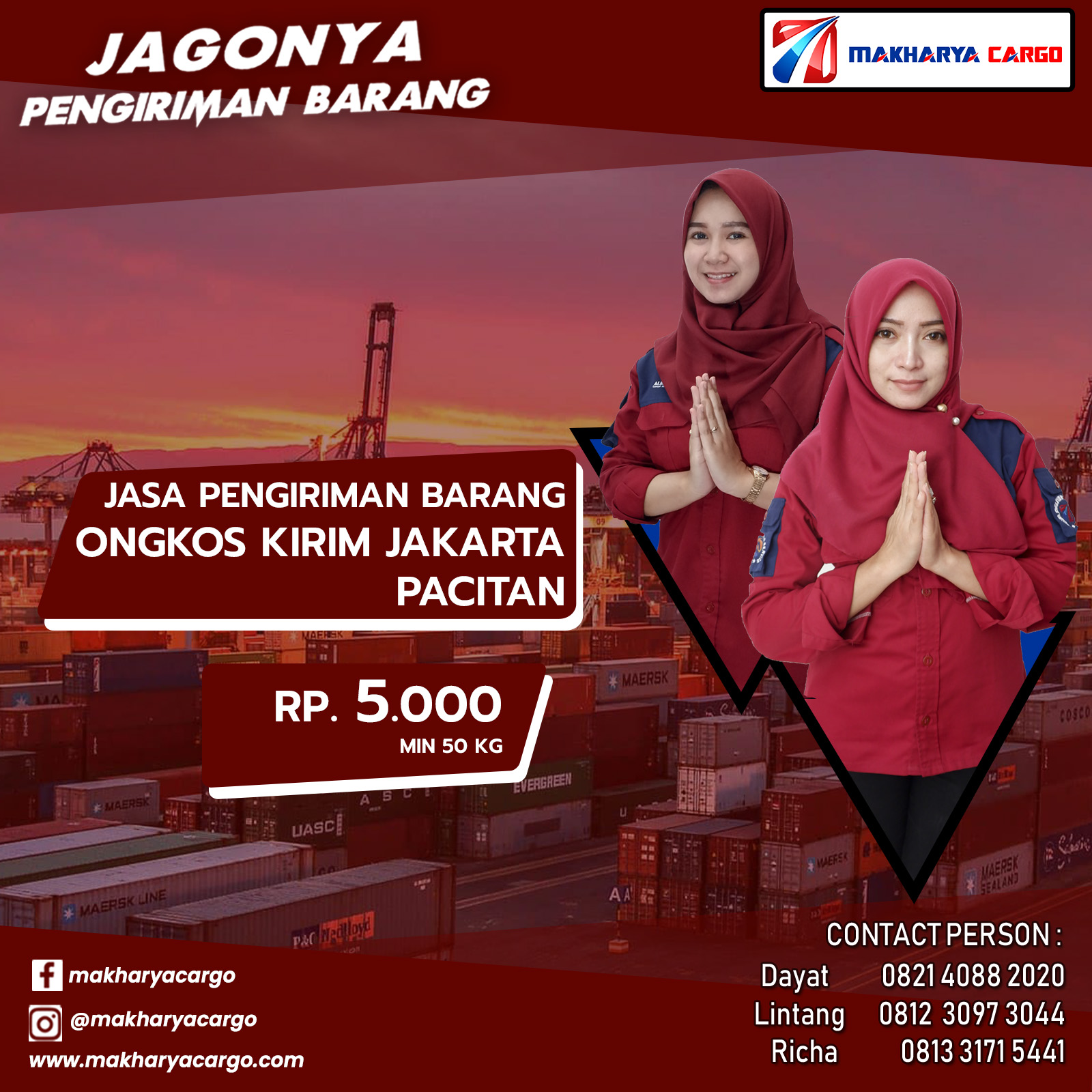 Ongkos Kirim Jakarta Pacitan