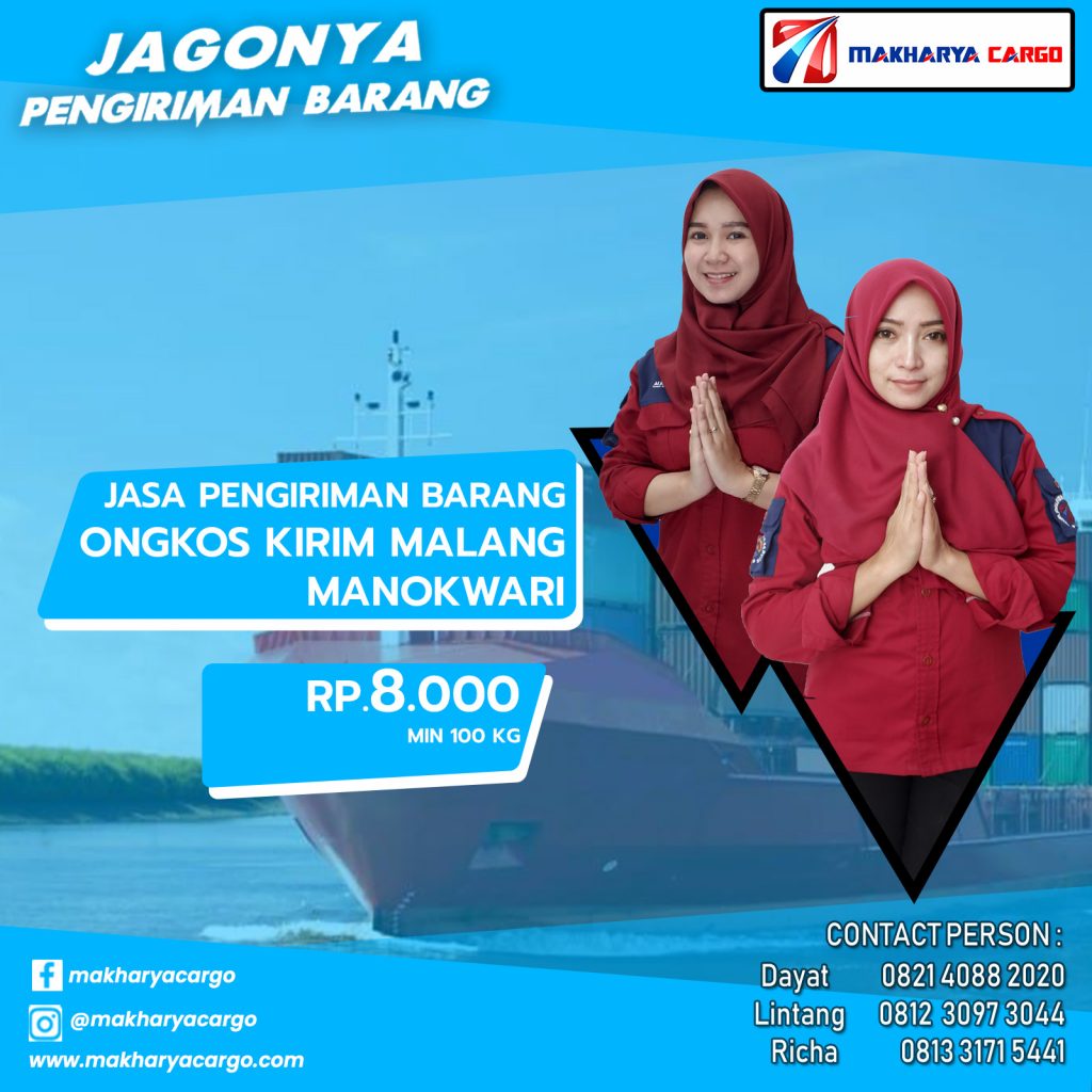 Ongkos Kirim Malang Manokwari