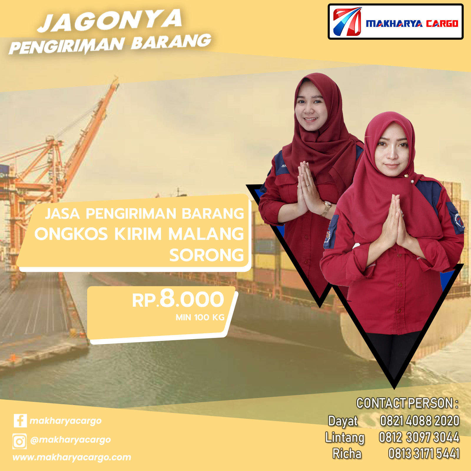 Ongkos Kirim Malang Sorong