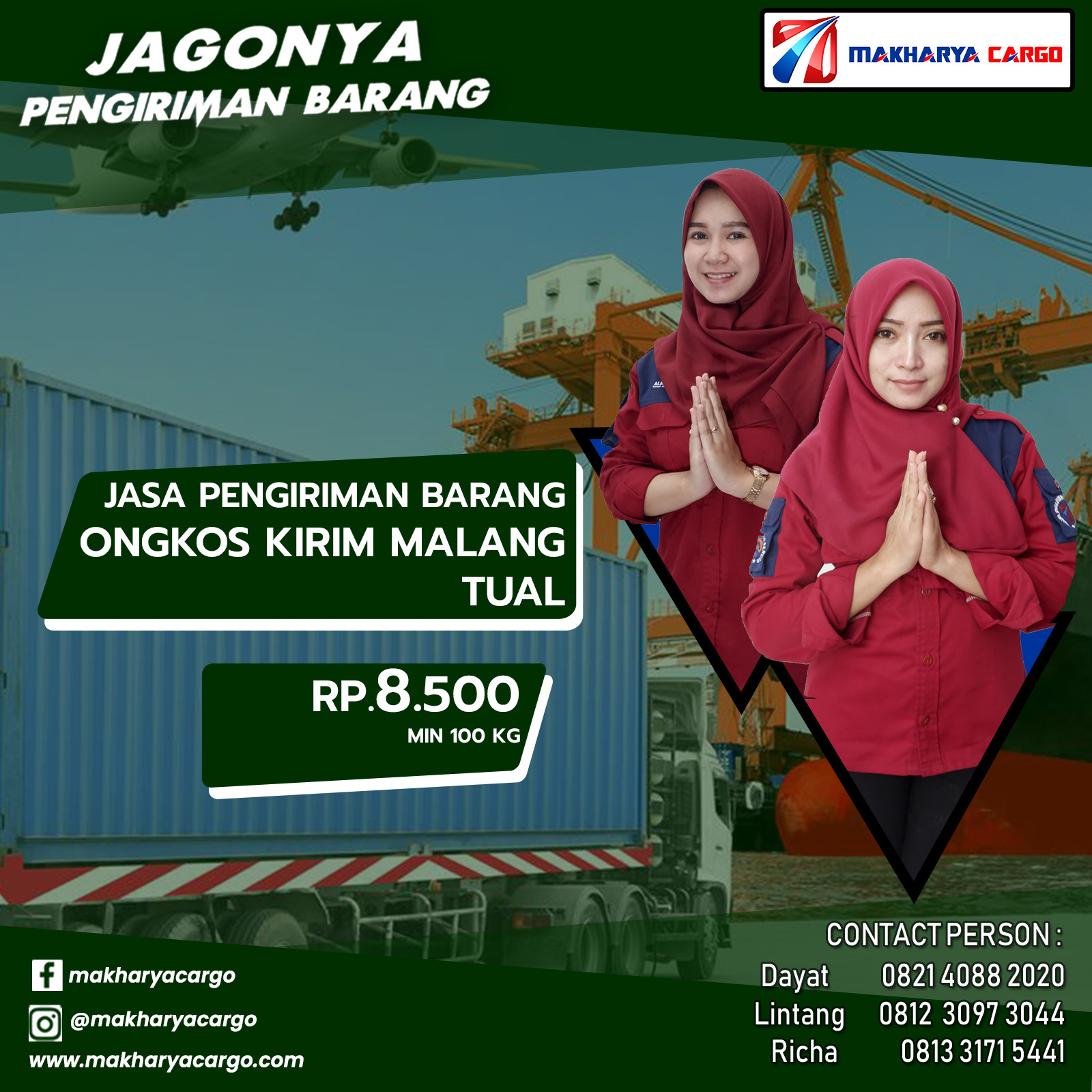 Ongkos Kirim Malang Tual 