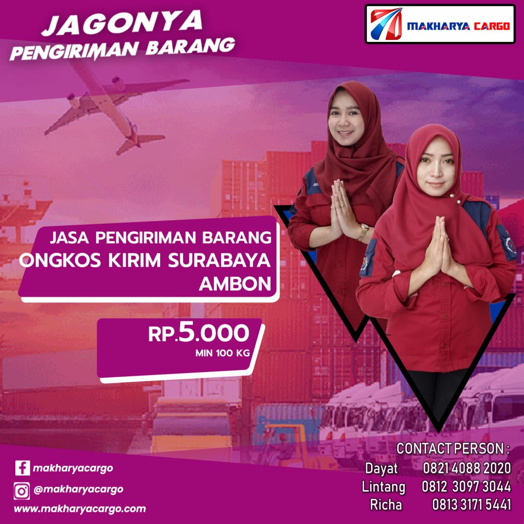 Ongkos Kirim Surabaya Ambon