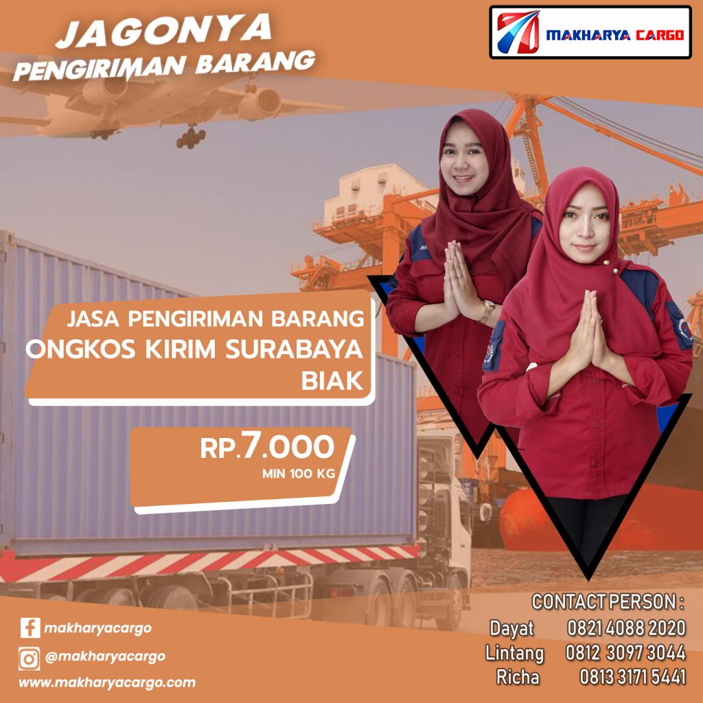 Ongkos Kirim Surabaya Biak