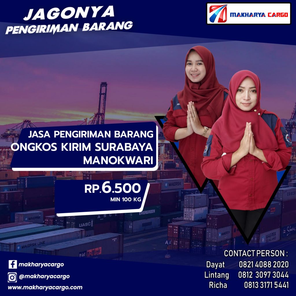 Onglos Kirim Surabaya Manokwari