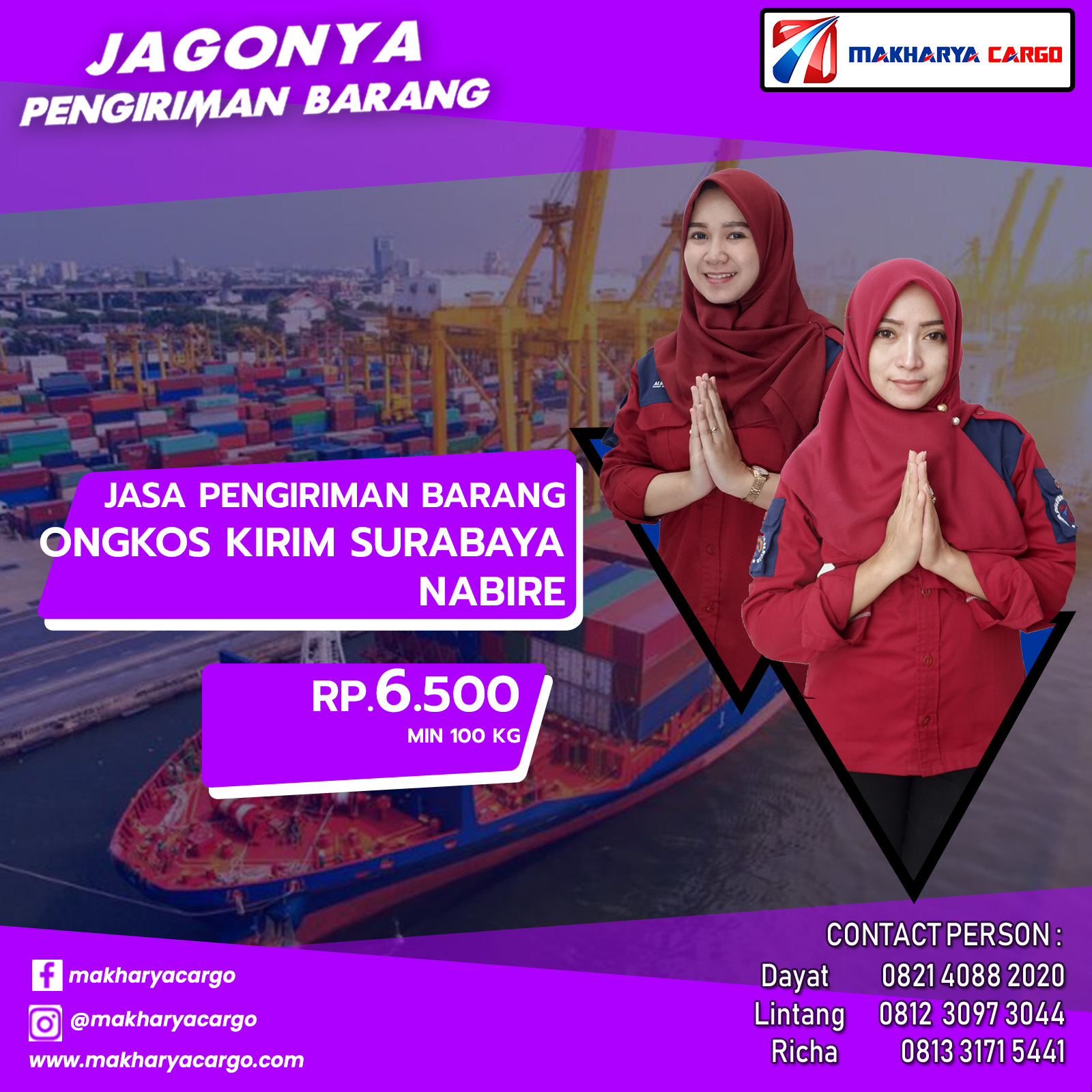 Ongkos Kirim Surabaya Nabire 