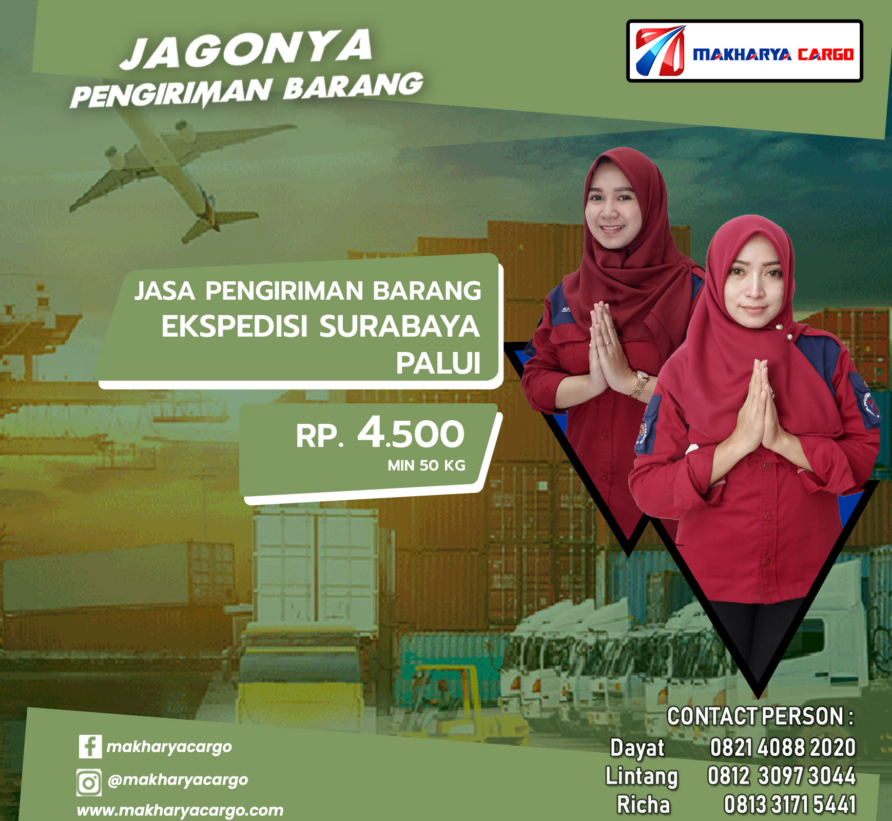 Ekspedisi Surabaya Palu Ongkir Rp 4.500 Termurah Ekspedisi Surabaya Palu