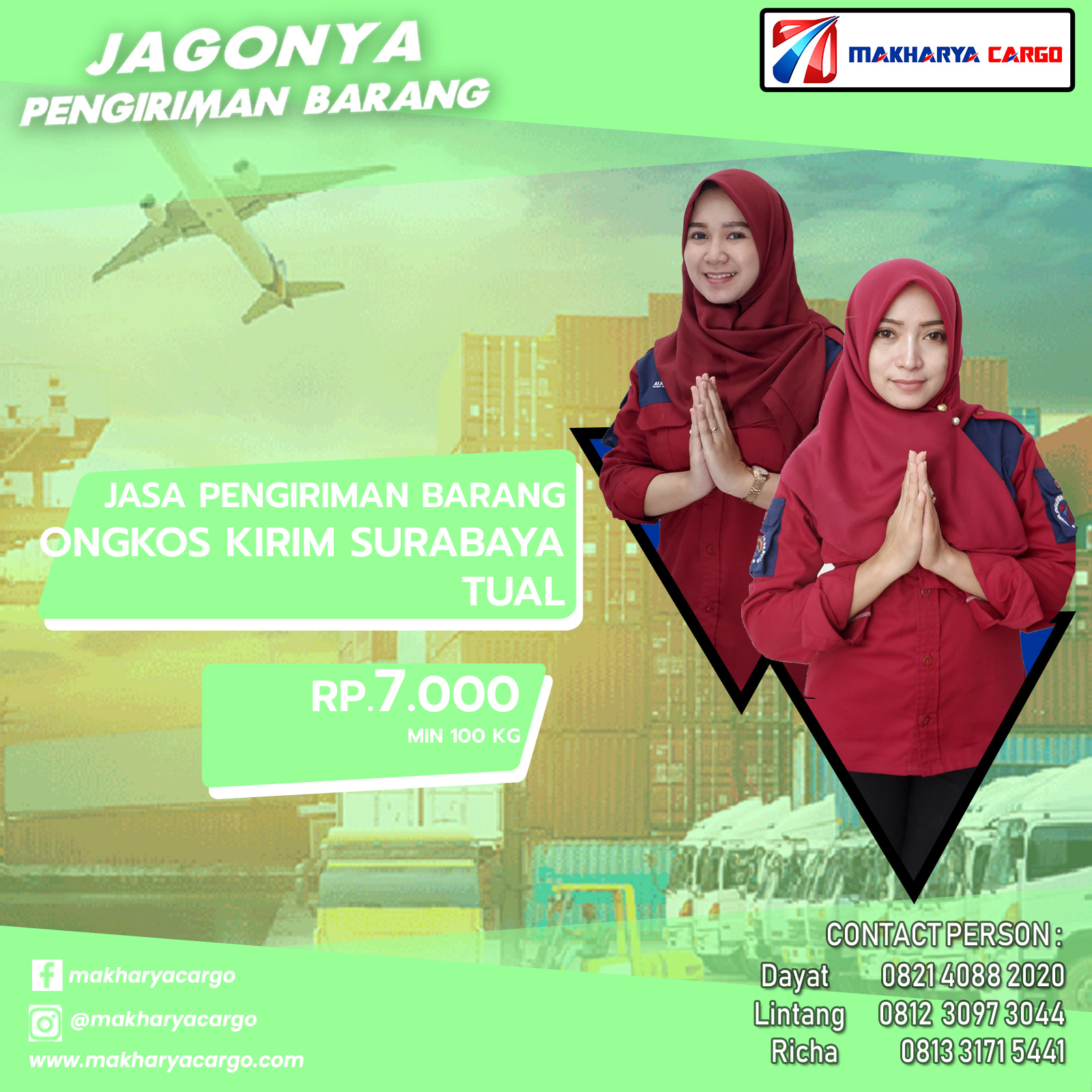 Ongkos Kirim Surabaya Tual