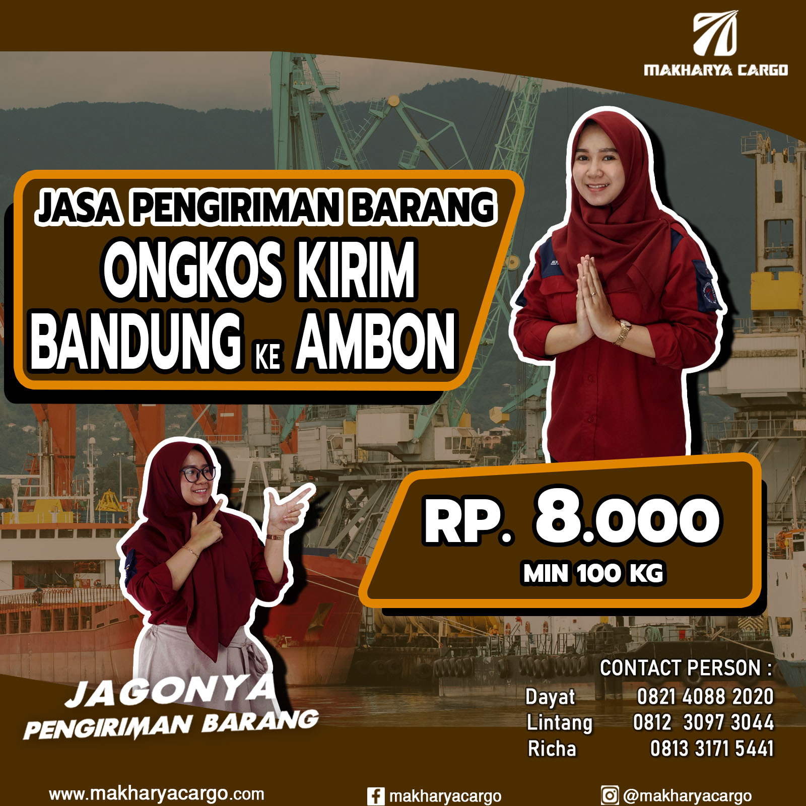 Ongkos Kirim Bandung Ambon