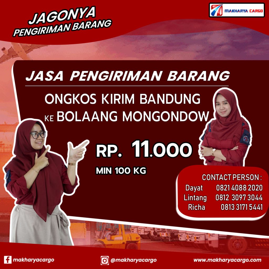 Ongkos Kirim Bandung Bolaang Mongondow