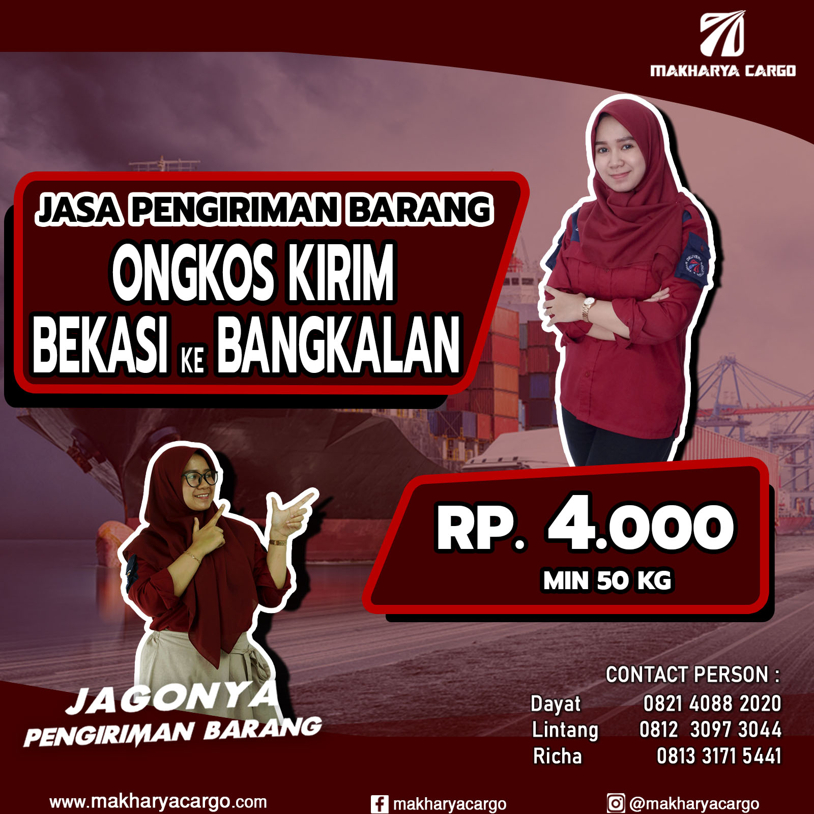 Ongkos Kirim Bekasi Bangkalan