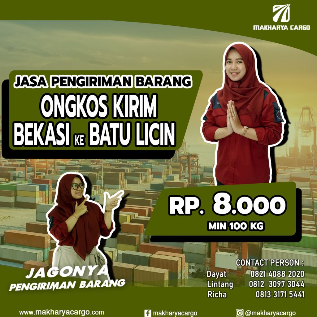 Ongkos Kirim Bekasi Batu Licin