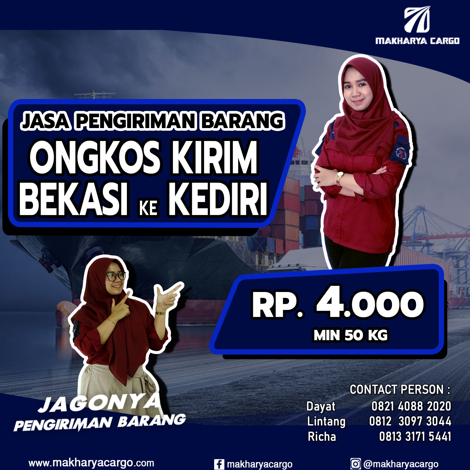 Ongkos Kirim Bekasi Kediri