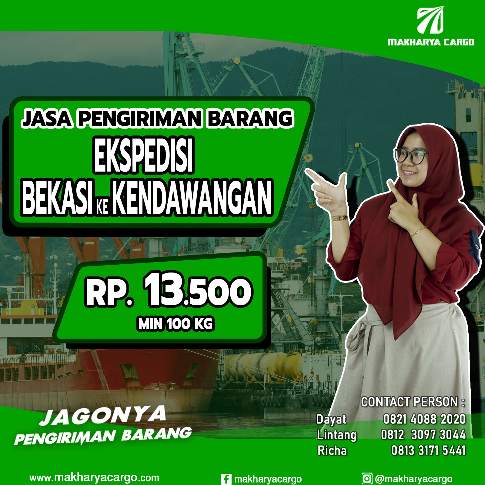 Ekspedisi Bekasi Kendawangan