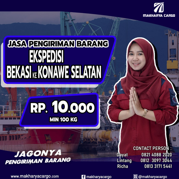 Ekspedisi Bekasi Konawe Selatan