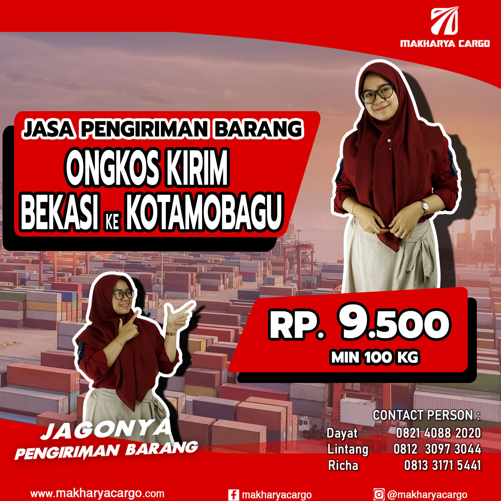 Ongkos Kirim Bekasi Kotamobagu