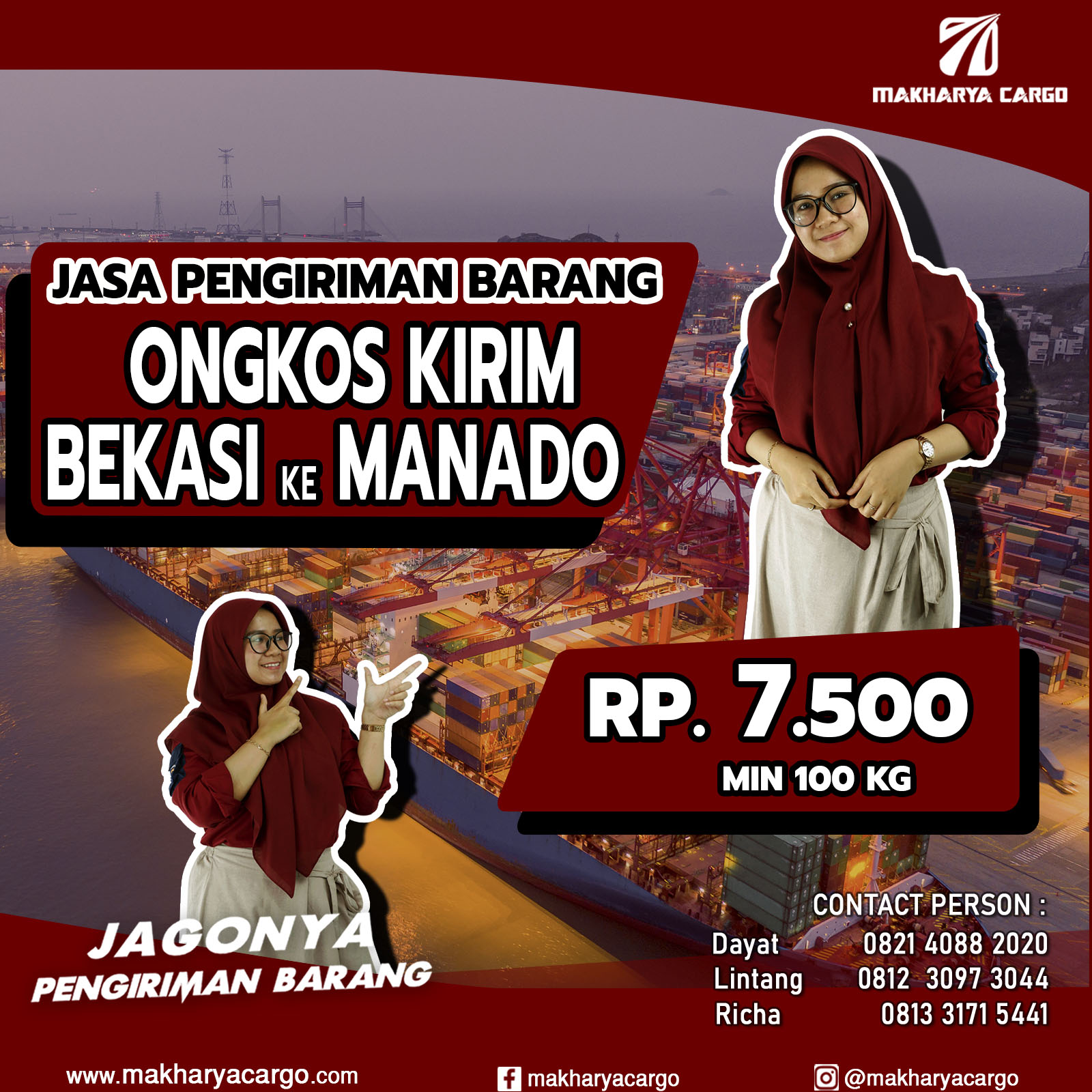 Ongkos Kirim Bekasi Manado