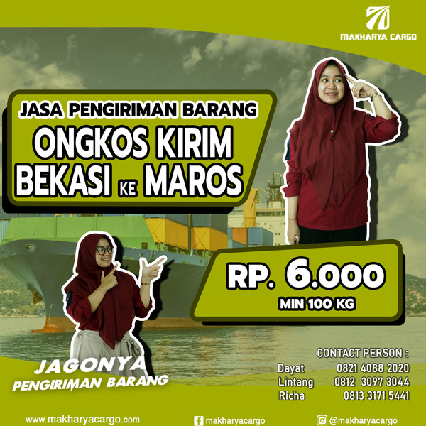 Ongkos Kirim Bekasi Maros