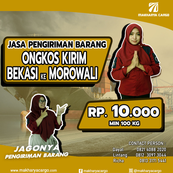 Ongkos Kirim Bekasi Morowali