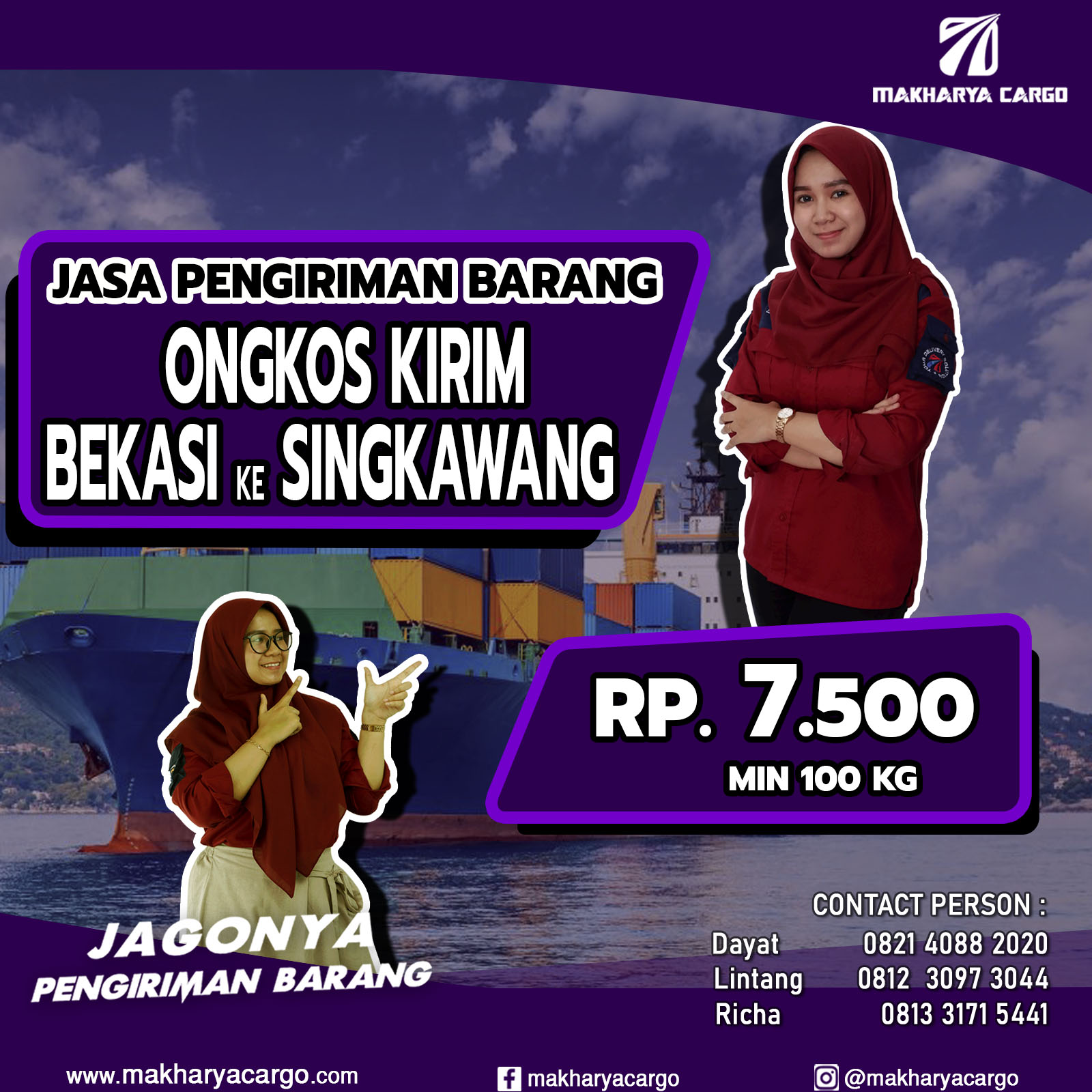 Ongkos Kirim Bekasi Singkawang