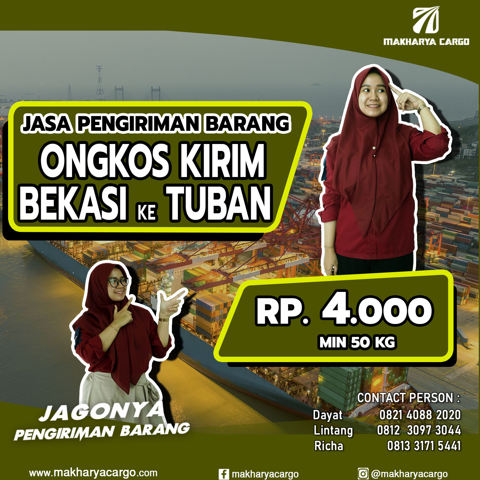 Ongkos Kirim Bekasi Tuban