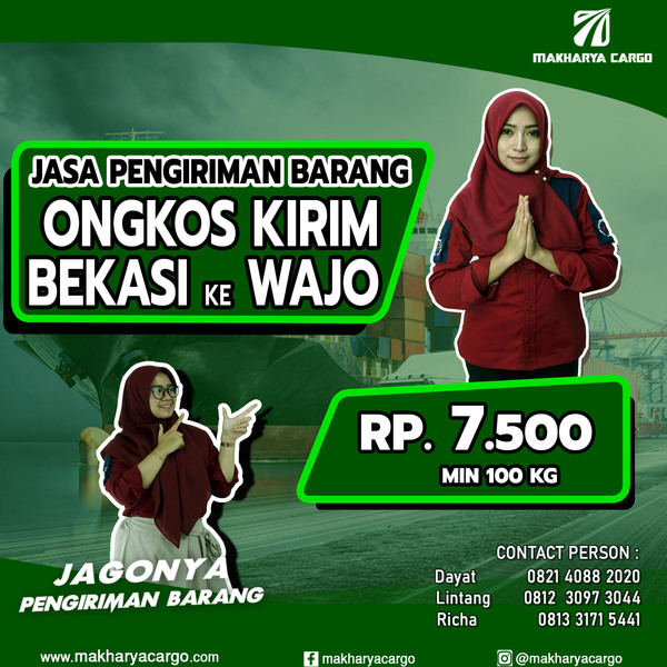 Ongkos Kirim Bekasi Wajo