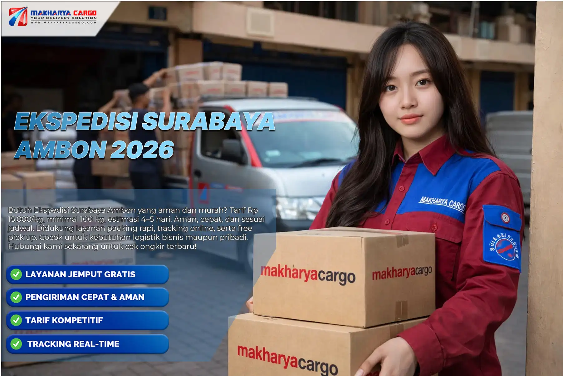 aktivitas ekspedisi surabaya ambon di area pelabuhan