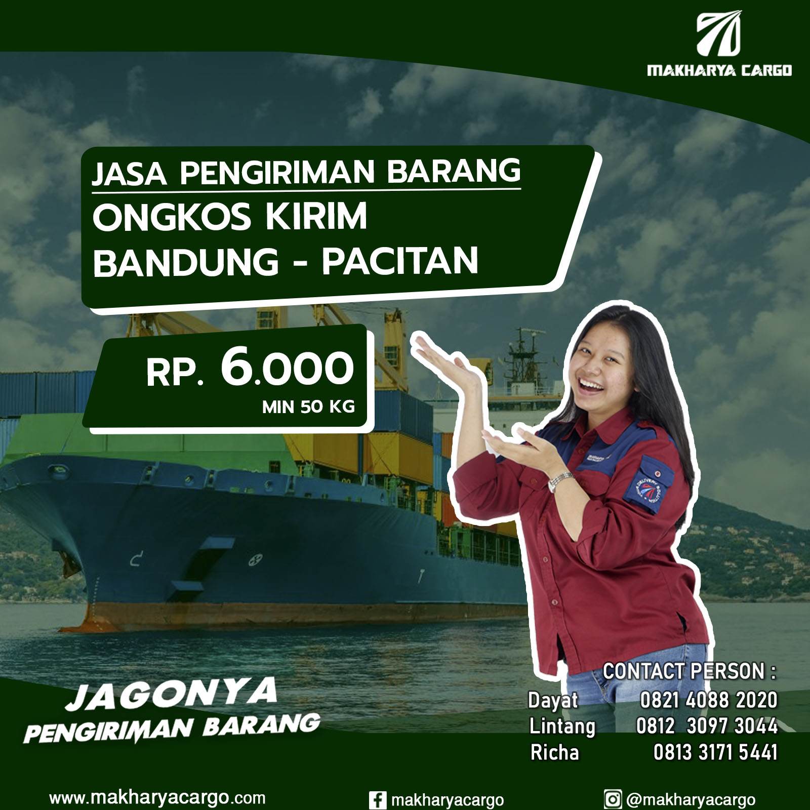 Ongkos Kirim Bandung Pacitan