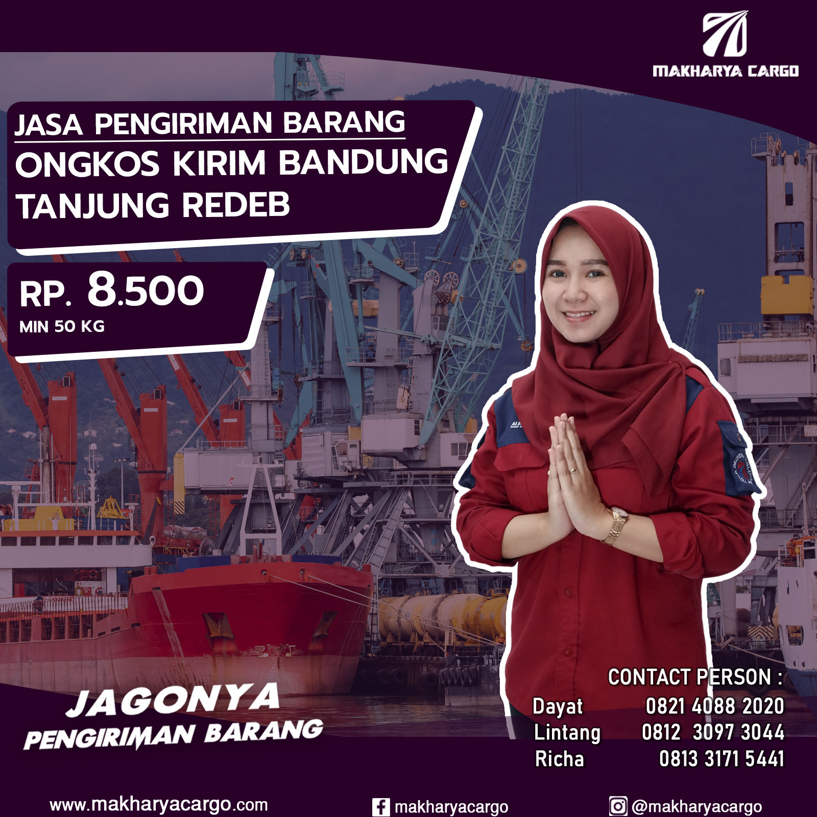 Ongkos Kirim Bandung Tanjung Redeb