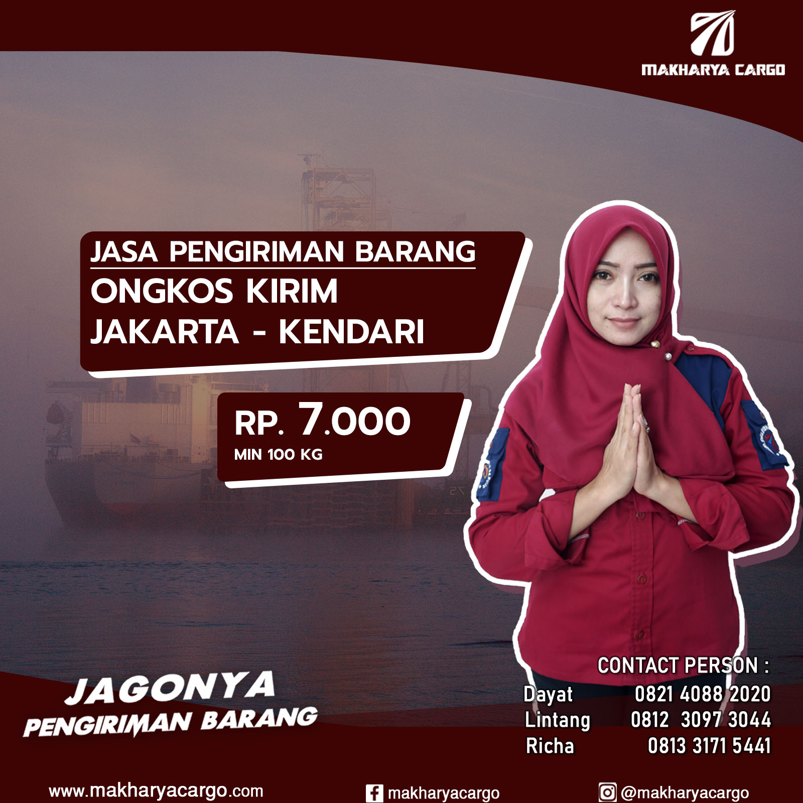 Ongkos Kirim Jakarta Kendari