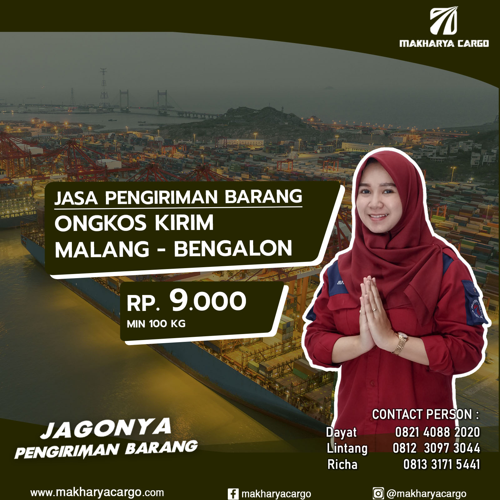 Ongkos Kirim Malang Bengalon