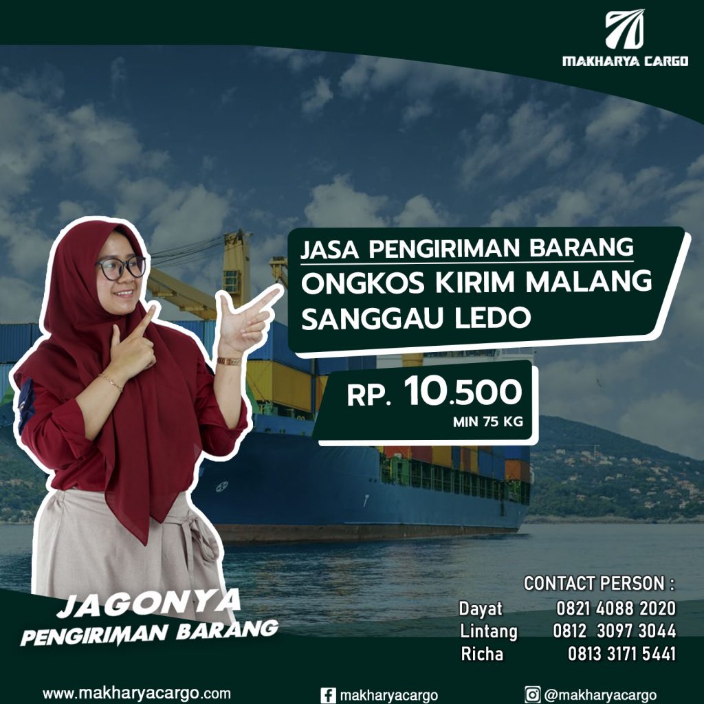 Ongkos Kirim Malang Sanggau Ledo