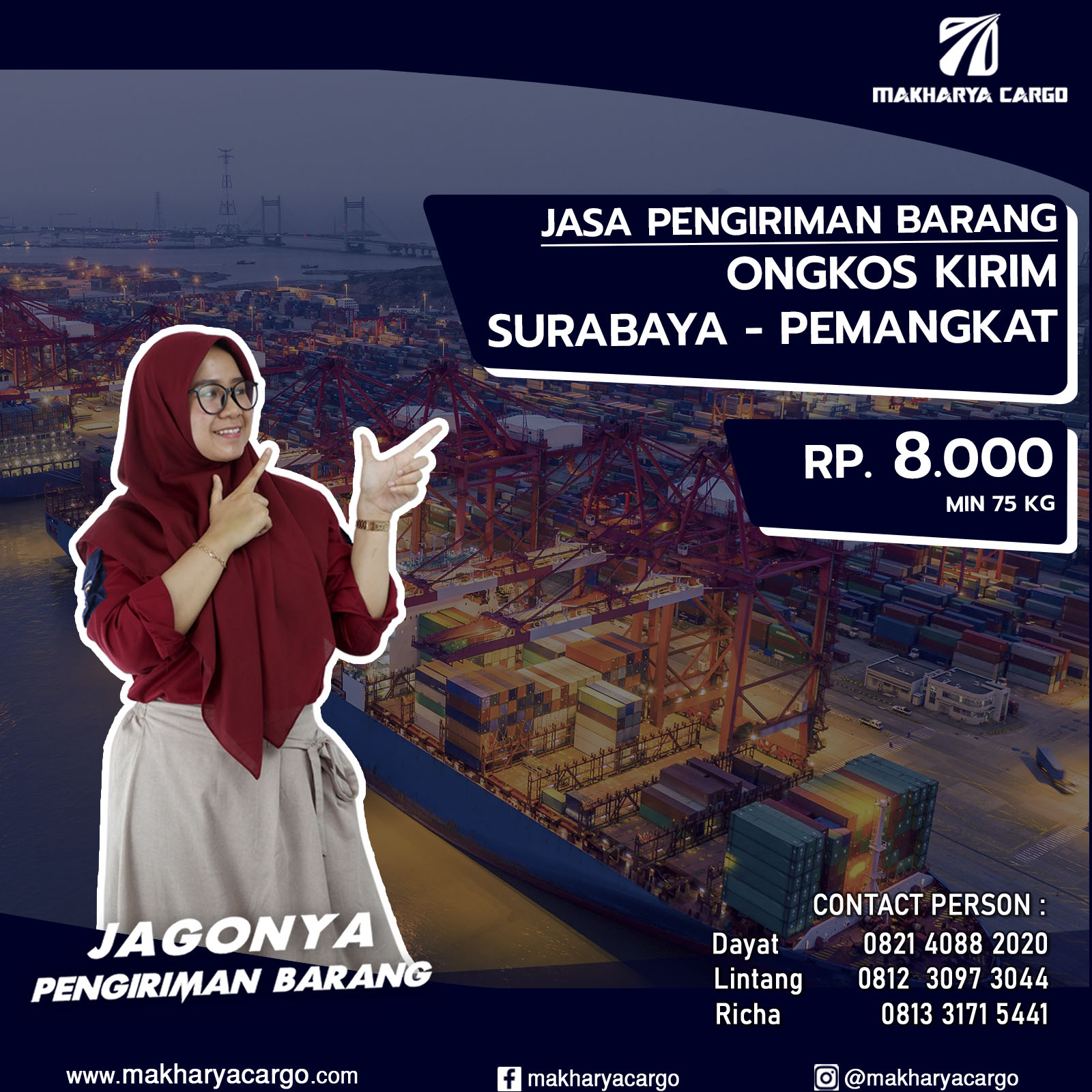 Ongkos Kirim Surabaya Pemangkat