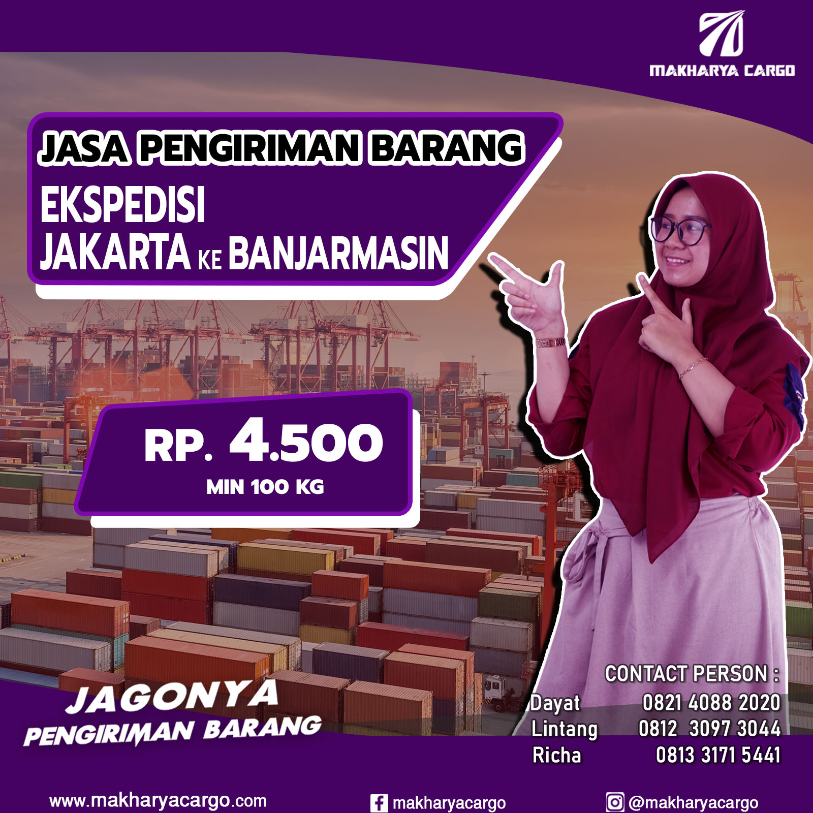 Ekspedisi Jakarta Banjarmasin Rp 4500 Gratis Jemput Barang Ekspedisi Jakarta Banjarmasin