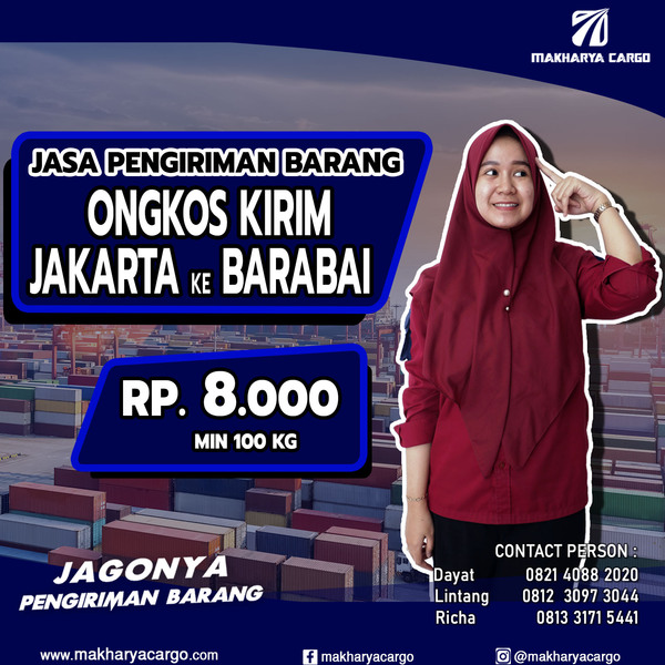 Ongkos Kirim Jakarta Barabai