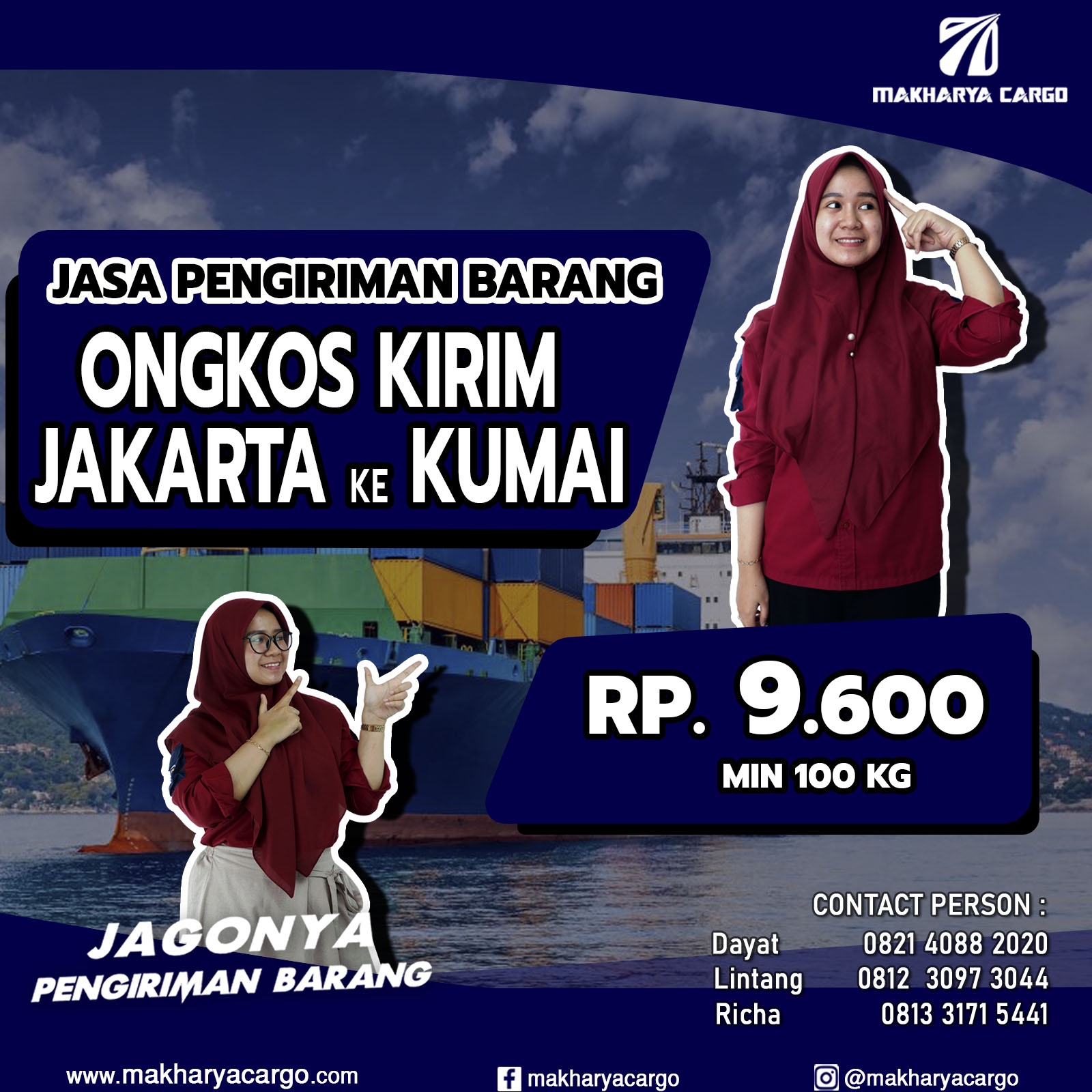 Ongkos Kirim Jakarta Kumai