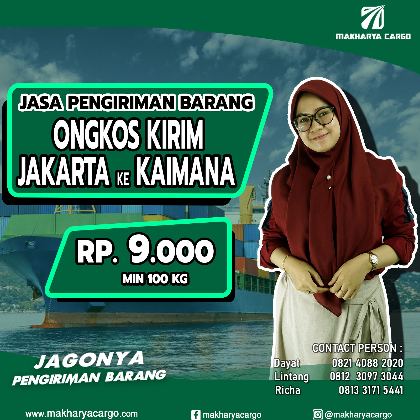 Ongkos Kirim Jakarta Kaimana