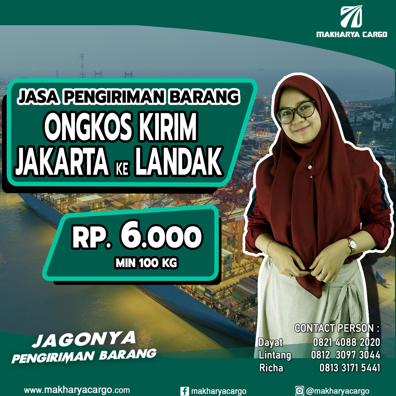 Ongkos Kirim Jakarta Landak