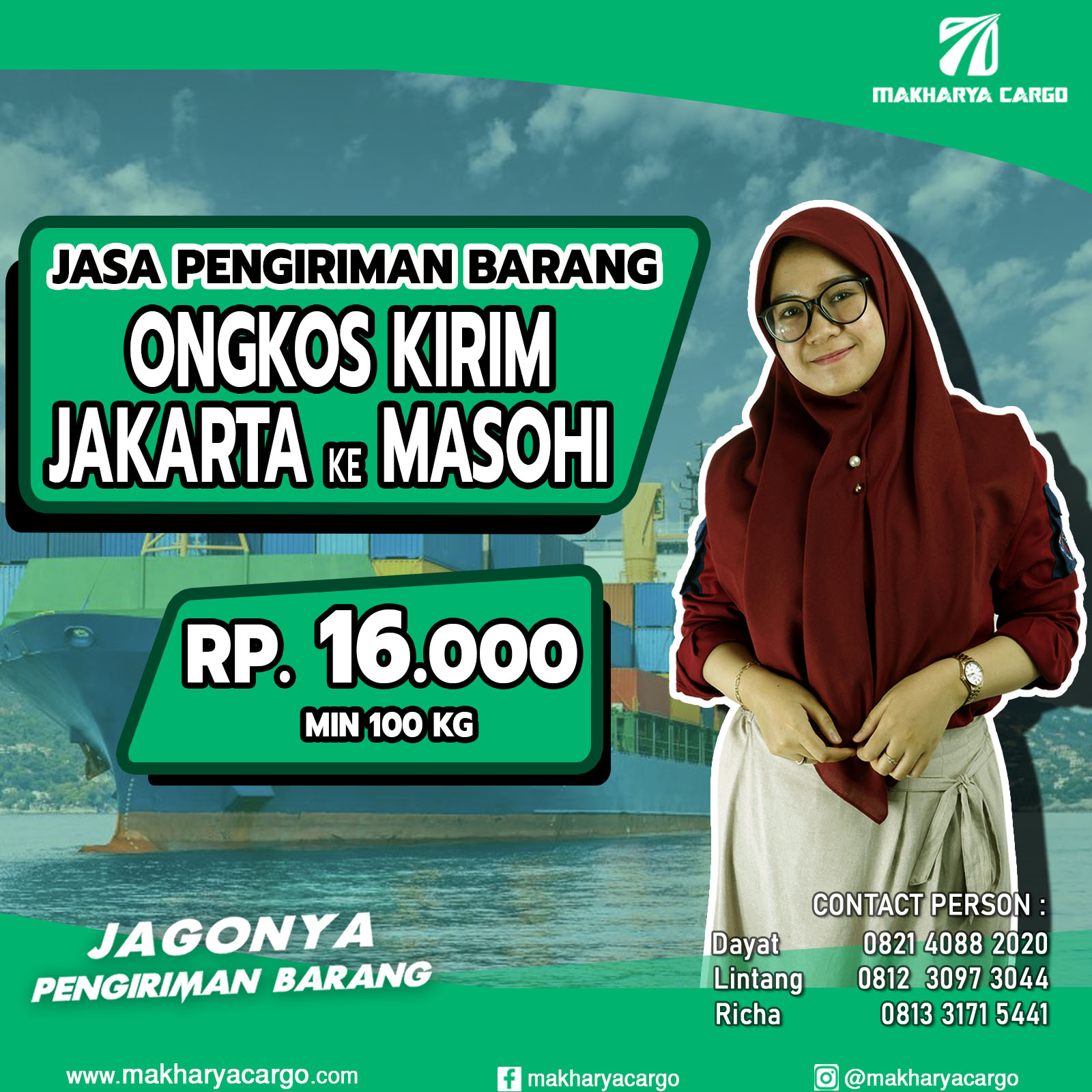 Ongkos Kirim Jakarta Masohi